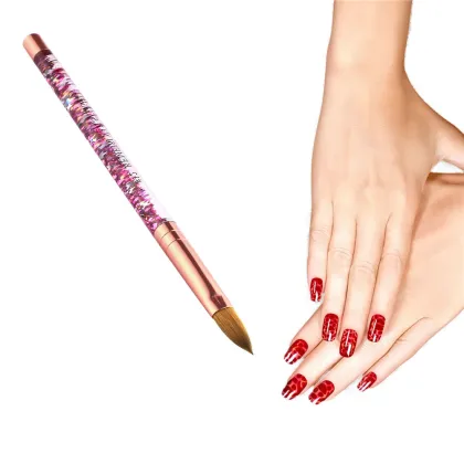 Gel Nail Art Pink Kolinsky Brush