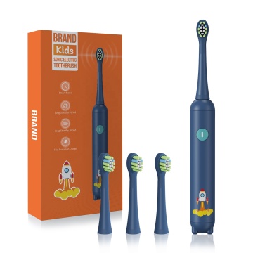 Best Selling Cartoon Electric Toothbrush for Kids - Rechargeable Sonic Ultrasonic with Soft Silicone Bristles for Boys & Girls 2024