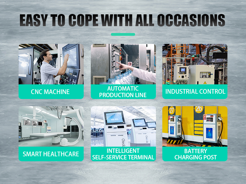 OEM Industrial Panel PC Core i3 i5 i7 IP65 waterproof dustproof 10.4 15 15.6 inch touch screen com rs232 industrial panel pc