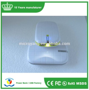 Shenzhen factory Fashion Grid gift Power Bank 6000mah
