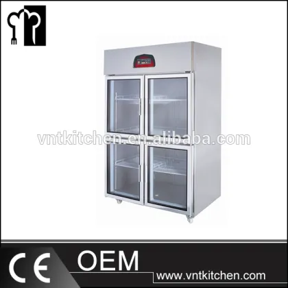 Upright Four Door Commercial Beverage Refrigerator
