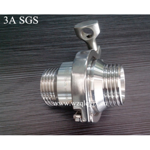 Sanitary Stainless Steel Check Valve Male Threaded