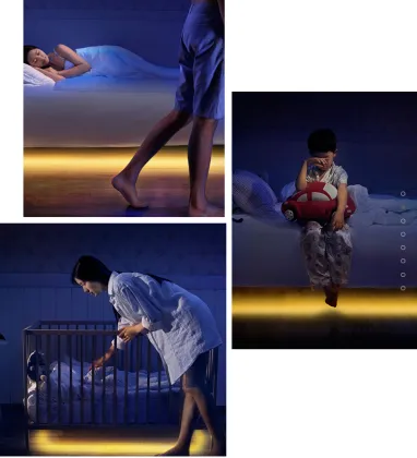 Double Bed LED Sensor Bed Light