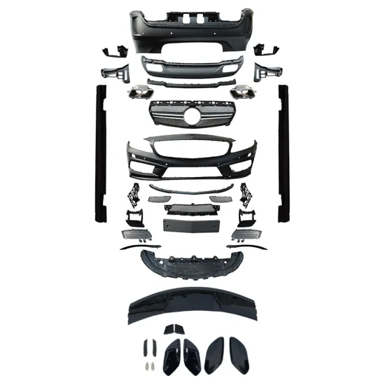 Mercedes Benz A CLASS W176 2013-2015 Body Kit: Front Bumper, Headlight, Rear Bumper, Side Skirts, and Modified A45 AMG Accessories