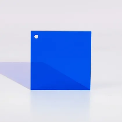 Klein Blue Acrylic Sheets: 3mm/5mm Thickness, Colorful Raw Materials, High Transparency - Customizable Plexiglass Processing