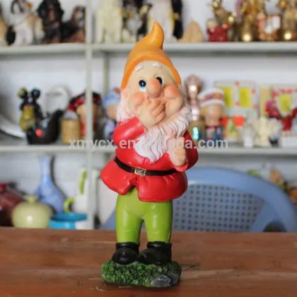 Handmade custom resin naughty garden gnome
