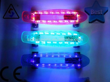 22 inch LED wheel skateboard with CE