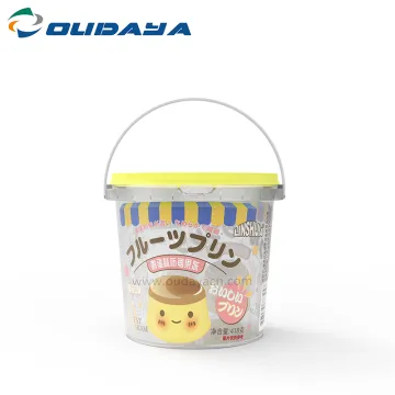 food packaging clear plastic bucket candy container