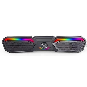 Gaming sound bar with rgb light