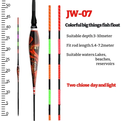 Colorful Highly Sensitive Luminous Fish Float - Day and Night