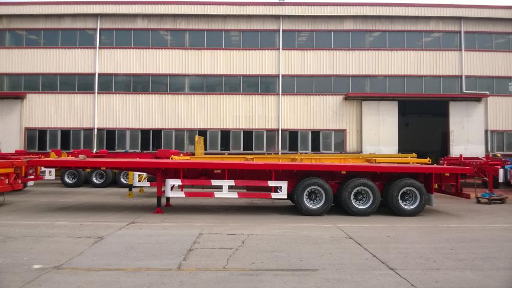 L 40 Tri Axle Flatbed Semi Trailer