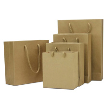 Personalized Brown White Gift Paper Bags with Handles