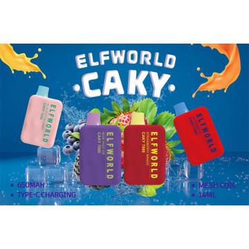 Popular Vape Elf World Caky 7000 Puff