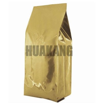 Side gusset coffee packaging plastic pouch with valve