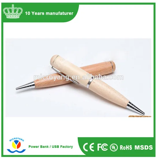 Wooden Stick Pen USB Flash Drive 4gb with Custom Logo and Package