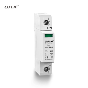 1P 20KA-40KA SPD Surge Protector - Low Voltage Arrester for AC 275V Single Phase Lightning Protection