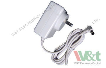 08w - 12w Automotive Wall Mount Power Supply Adapter White / Black 15v 18v 24v