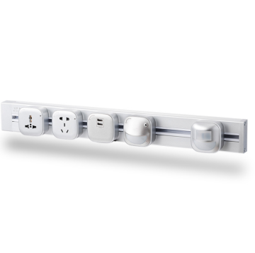 Modern Aluminum Removable Wall Track USB Socket System