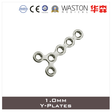 1.0mm Titanium Y- Cranio - Maxillo - Facial Plate