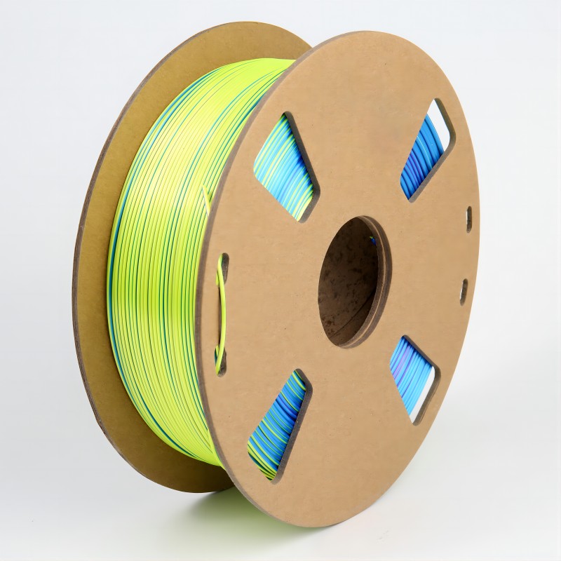 Filament d'imprimante 3D TRI COULEURS COEXTRUES SILK PLA