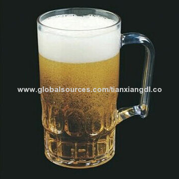 Transparent PC Beer/Beverage Cup, Washable for Bars/Hotels/Home Use/EU Brand/Azo-free/Imprinted LogoNew