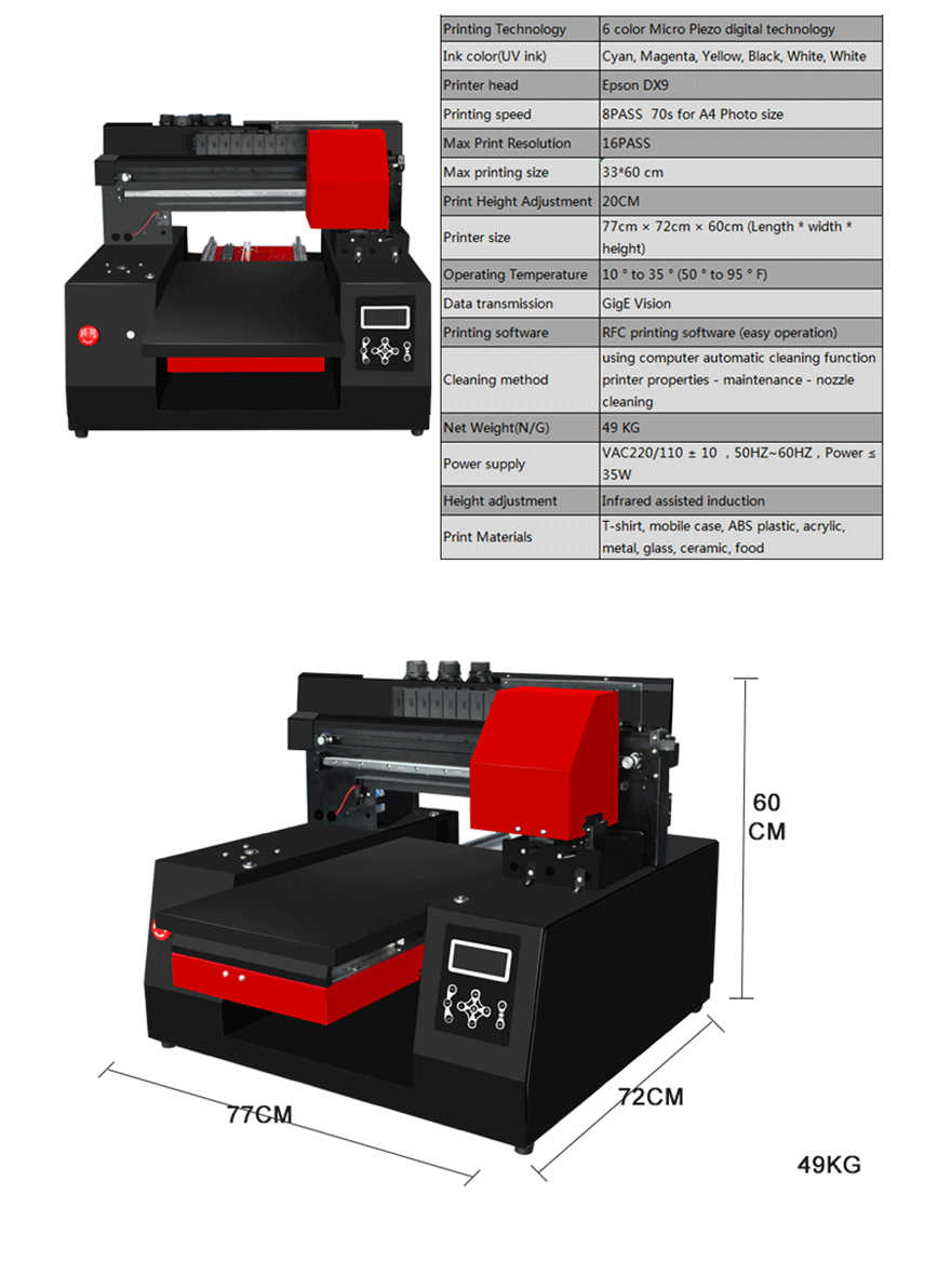 A3 Uv Flatbed Printer For Sale