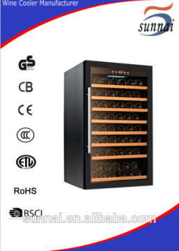 Wine cellar 75 bottles single zone stainless steel door wine fridge