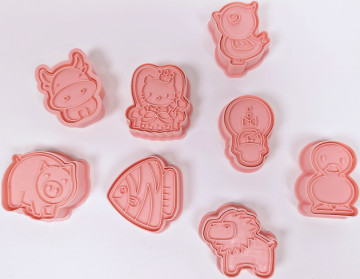 3D Animal Cookie Mold - Plastic Biscuit Molds for Decoration
