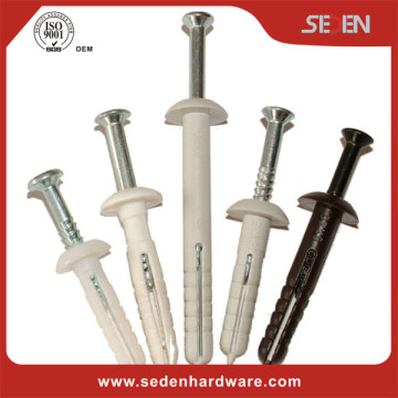 Industry leader nylon hammer drive screw wood anchors