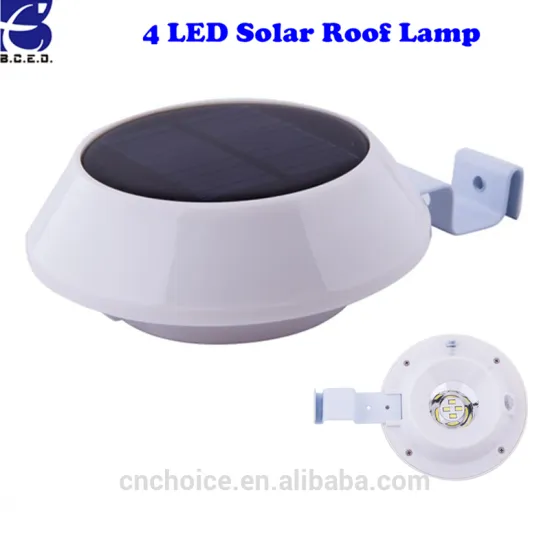 4 LED solar Roof Lamp Waterproof Wireless light for Patio Lawn Garden Fence wall
