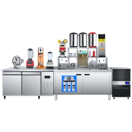 Whole Set Bubble Tea Machine, Milk Tea Counter, Bar Toppings, and Bubble Tea Accessories