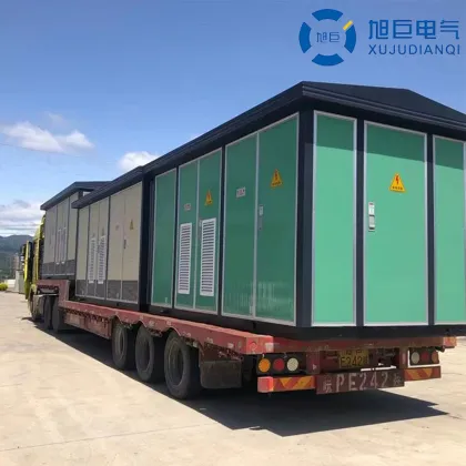 European box-type substation - loading and shipping