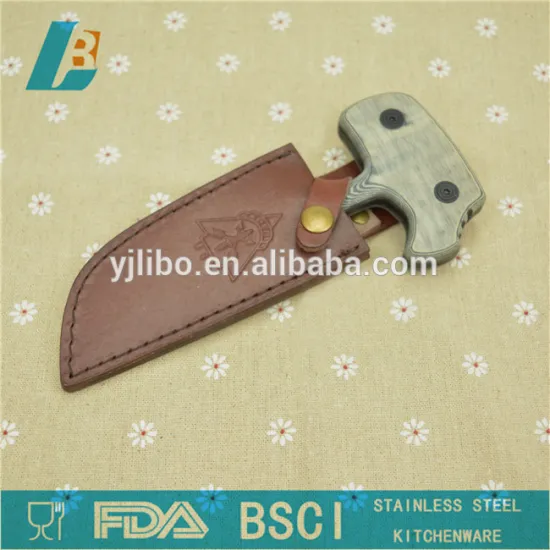 camping knife outdoor knife with leather case