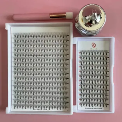 Handmade 3D 4D Silk Faux Mink Volume Fan Eyelashes