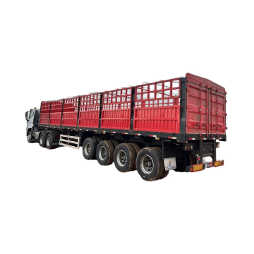 Hot Selling 2 & 3 Axle Iron Cargo Flatbed and Sidewall Semi-Trailers