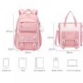 2pc Backpacks for Girls Teenagers with USB Charging Port Lunch Bag