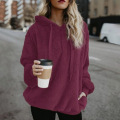 Womens Oversized Fuzzy Fleece Sweatshirts