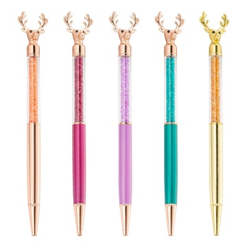 New Arrival Japan USA Novelty Metal Deer Crystal Pen - Perfect DIY Christmas Gift