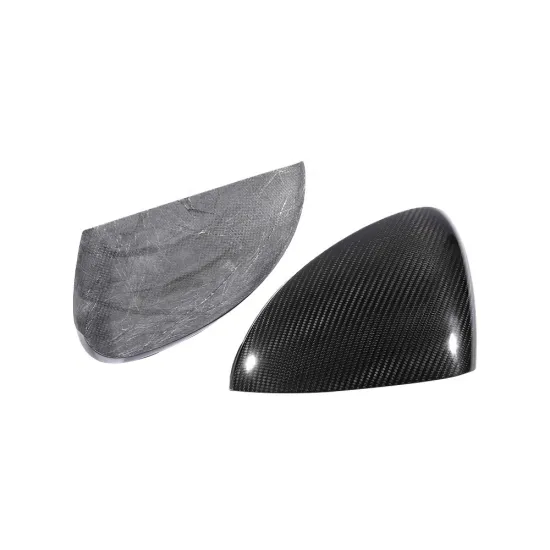 Real Dry Carbon Add-On Style Rear View Mirror Cover - Black for Porsche Panamera 970 (2014-2016)