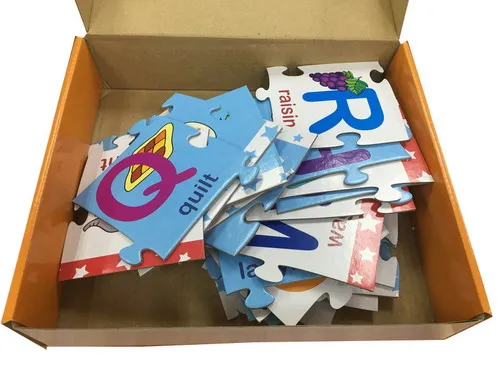 Cardboard Alphabet Word Match It Puzzle