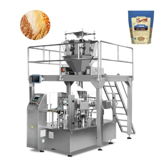 High-Speed Automatic Doypack Bag Filling and Packing Machine for Walnut Oil with Premade Spout