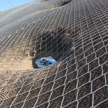 High Tensile Steel Wire Chain Link Mesh for Slope Stabilization and Rockfall Protection