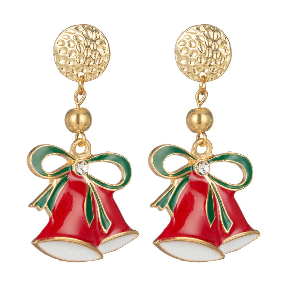 Boucles d&#39;oreilles pendantes de Noël Femmes Filles Mode Vacances simples Dangle Anneaux d&#39;oreille Ensemble de bijoux