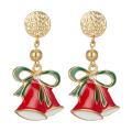 Boucles d&#39;oreilles pendantes de Noël Femmes Filles Mode Vacances simples Dangle Anneaux d&#39;oreille Ensemble de bijoux