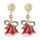 Christmas Drop Earrings Women Girls Fashion Simple Holidays Dangle Ear Rings Jewelry Set