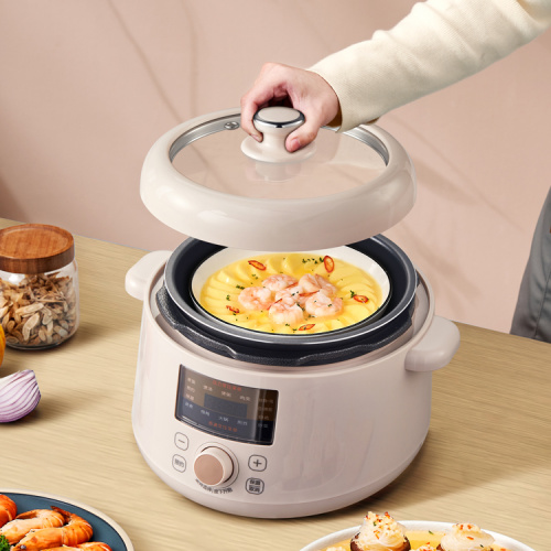 Household Multifunctional Cooker 2.5L dual-hat cooker good quality kitchen electric multi pressure cooker Hot pot Steamer pink Manufactory