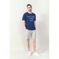 MEN'S KNIT GREY MELANGE SHORTS