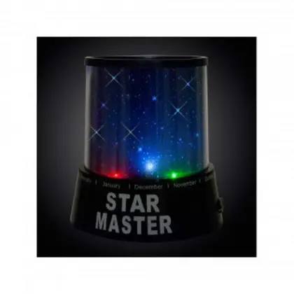 Colorful Romantic Sky Stars Projector Lamp for Kids Bedroom - LED Night Light for Christmas