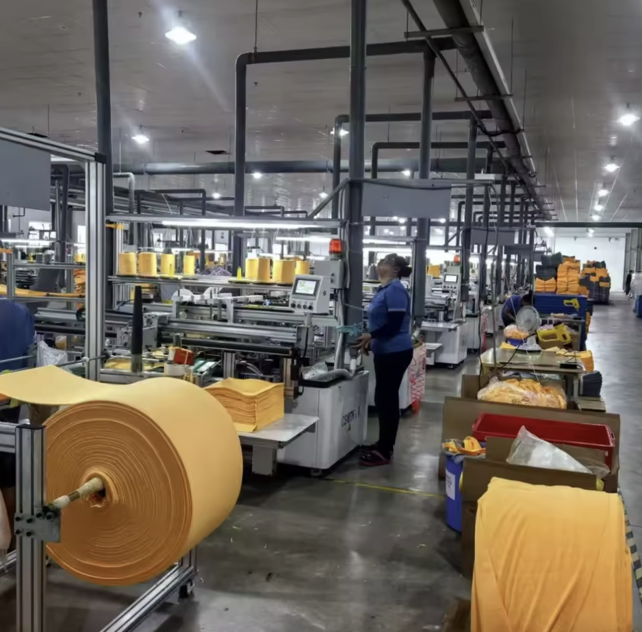 Industrial Warp Knitting Sewing Line for Towels