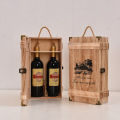 Wooden Two Bottles Wine Packaging Box